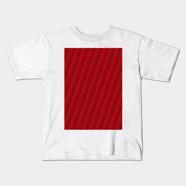 England Three Lions Repeated Red Kids T-Shirt by Culture-Factory